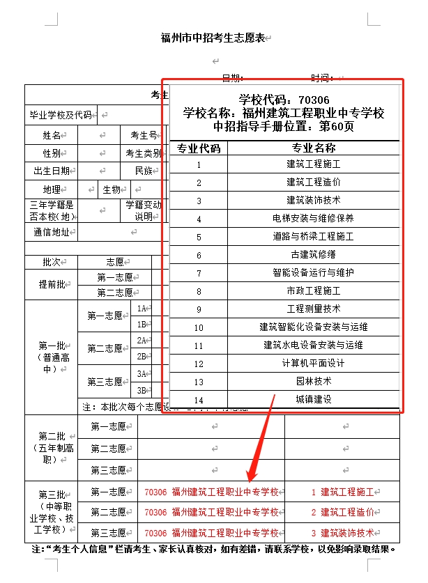 2024报考福建省福州建筑工程职业中专学校三年专的方式是什么？