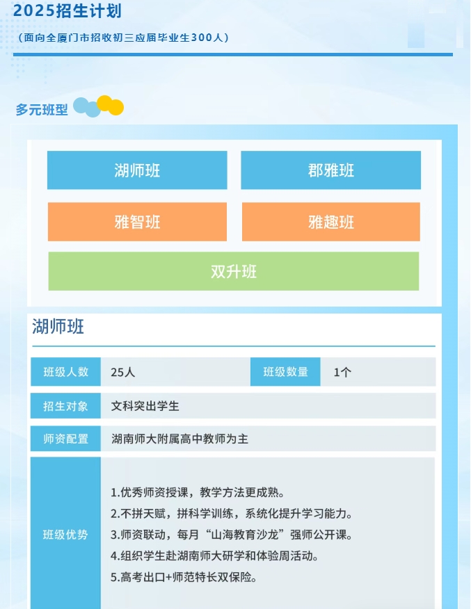 厦门新增一所优质高中！25年9月开学！招收300人！